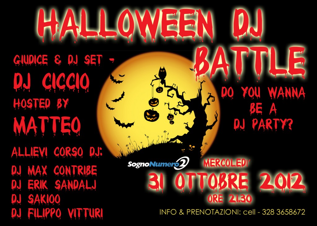 HALLOWEEN DJ BATTLE – Festa di Halloween 2012